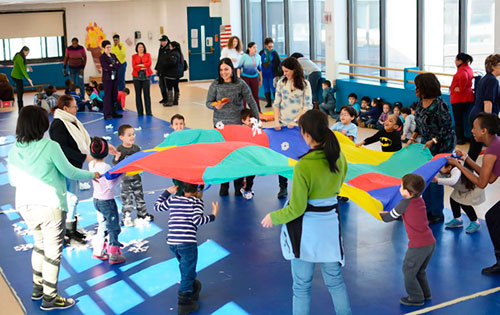 New York Institute for Special Education holds pre-school winter Olympics