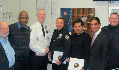Klein, Benedetto honor 45th Precinct commanding officer, cops