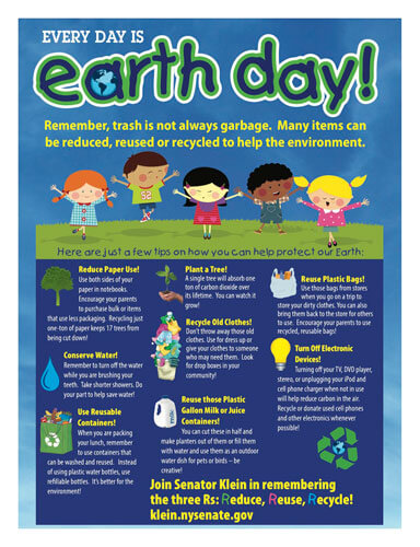 Klein launches poster competition for Earth Day