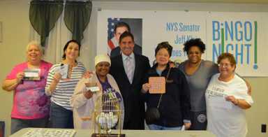 Senator Klein at Sack Wern Houses Bingo Night