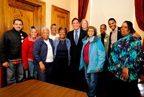 NYCHA tenant leaders rally with elected officials in Albany