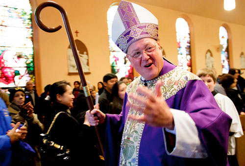 Cardinal Timothy Dolan visits St. Francis Xavier