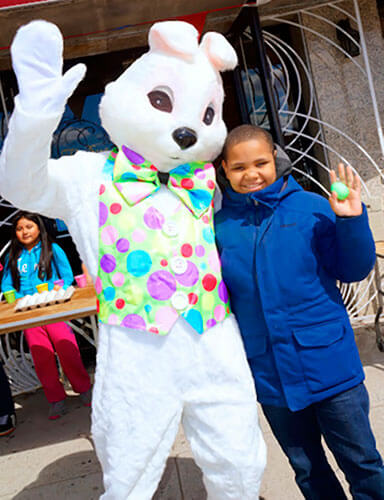 Easter Bunny visits Allerton Ave|Easter Bunny visits Allerton Ave