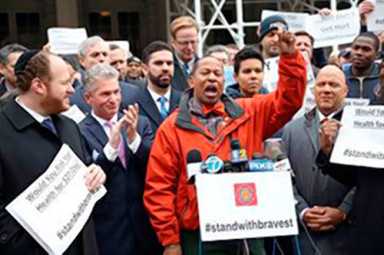 Borough elected officials join in call for pension parity by firefighters
