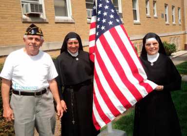 Flag Donated to Sisters Servants of Mary