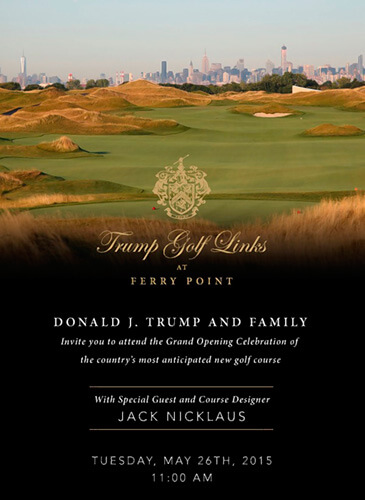 Grand opening to be held at Trump Golf Links