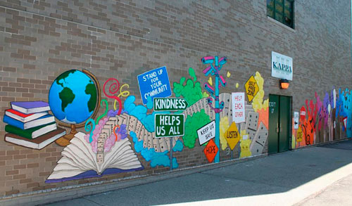 Symbolic student mural unveiled in Crotona