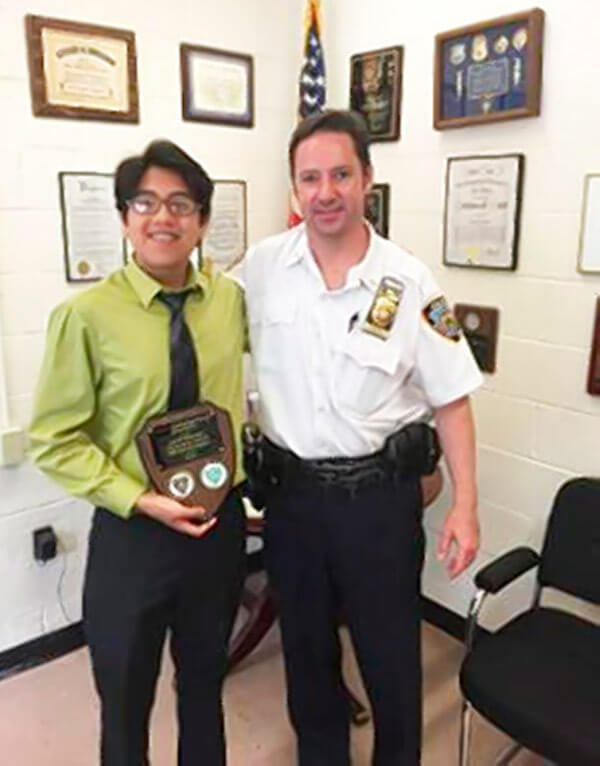 St. Raymond High School junior named ‘Police Commissioner for a Day’