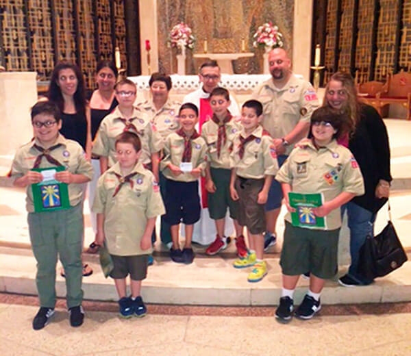 Cub Scouts from St. Theresa Pack 1214 received medal honors