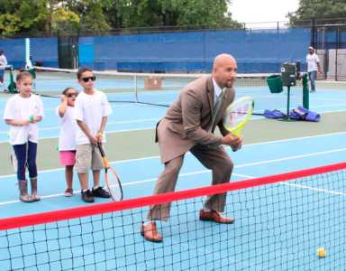 Tennis center opening celebrated|Tennis center opening celebrated|Tennis center opening celebrated