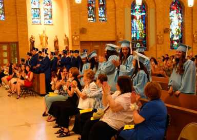 8th grade graduation held at OLA