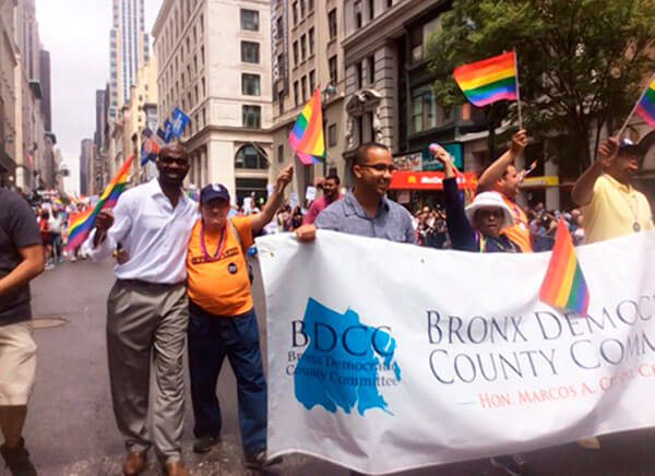 Bronx Democratic County Committee Marches in New York City Gay Pride Parade|Bronx Democratic County Committee Marches in New York City Gay Pride Parade