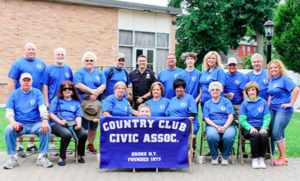 Country Club Civic Association, volunteers clean up
