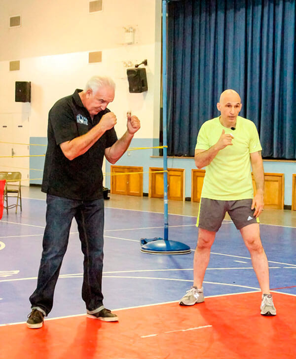 Famous boxers train Villa campers|Famous boxers train Villa campers