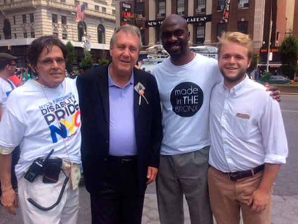 Assemblyman Michael Blake marches in Disability Pride Parade|Assemblyman Michael Blake marches in Disability Pride Parade|Assemblyman Michael Blake marches in Disability Pride Parade