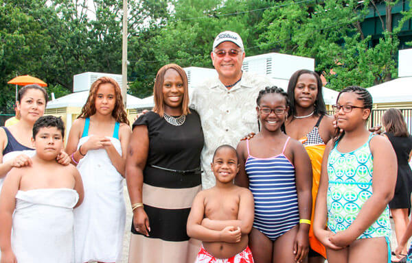 Yankee pitcher and councilwoman team up to promote the city’s free summer meals program at Mullaly Pool