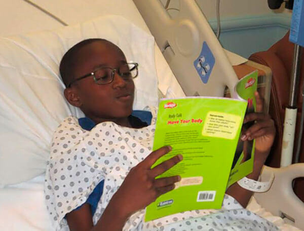 Books collected for young hospital patients