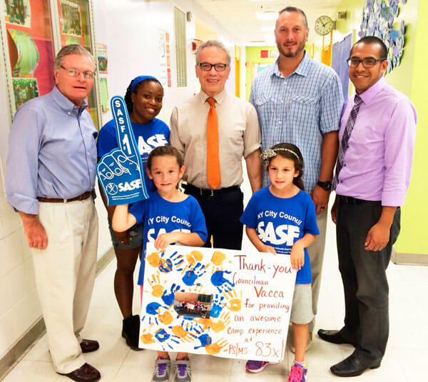 Councilman Vacca visits summer programs he funds at P.S./M.S. 83