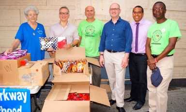 Local organizations host school supply giveaway|Local organizations host school supply giveaway