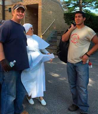 Boy Scouts Troop 182 help Sisters, Servants of Mary