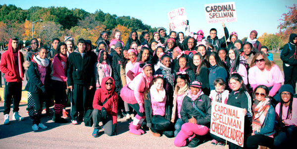 Spellman Students Raise Money to Fight Breast Cancer