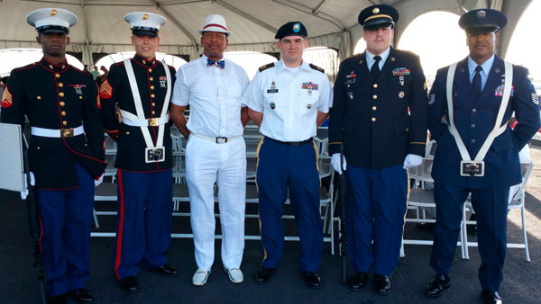 Councilman King Salutes Veterans from U.S. Battleship