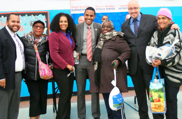 Councilman Ritchie Torres holds turkey giveaway