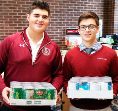 Fordham Prep donates 10 tons of food to needy