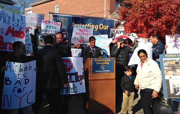 Senator Jeff Klein Demands Removal of Airbnb Ad Which Has Led to Disruption in