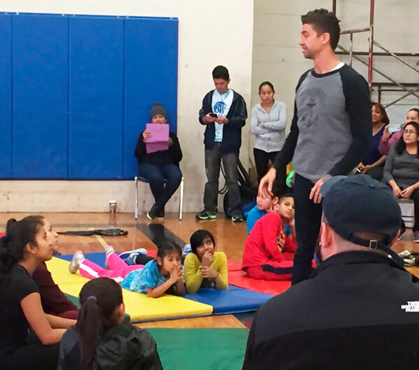 Olympic Swimmer Anthony Ervin and Imagine Swimming visit BronxWorks