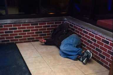 Local activists support homeless man