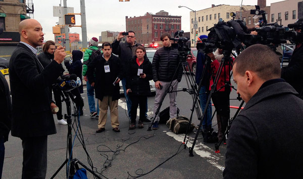 Rally against gun violence held by Borough President Diaz