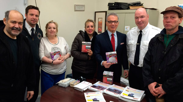 Smoke Alarm giveaway held by Vacca to promote awareness