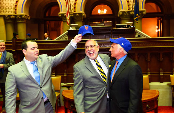 Assemblyman Michael Benedetto meets Mets manager