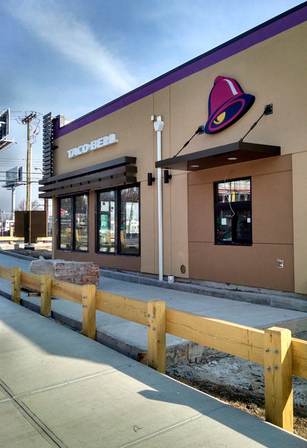 Taco Bell being built on Conner Street