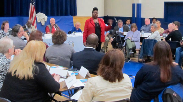 Darcel Clark Attends CB 10 Meeting