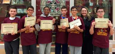 Villa Students Earn Win In Math Olympics