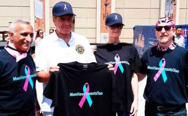 Male Breast Cancer Survivor Meets Gov. Cuomo