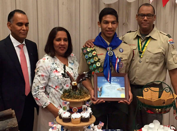 Bedford Park Boy Scout Earns Eagle Rank