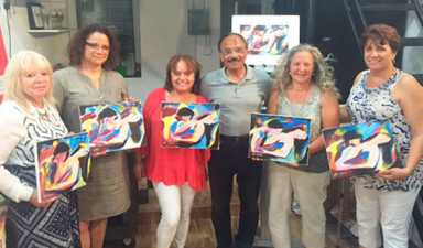 Westhcester Square Arts Center hosts painting party in the Square|Westhcester Square Arts Center hosts painting party in the Square