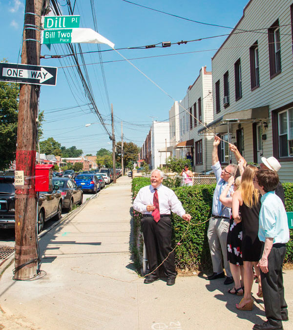 Street co-naming for iconic Throggs Neck historian|Street co-naming for iconic Throggs Neck historian|Street co-naming for iconic Throggs Neck historian