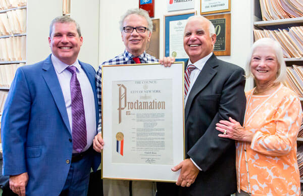 Frank R. Morea Recieves Proclomation as Insurance Co. Celebrates 50 Years Of Business
