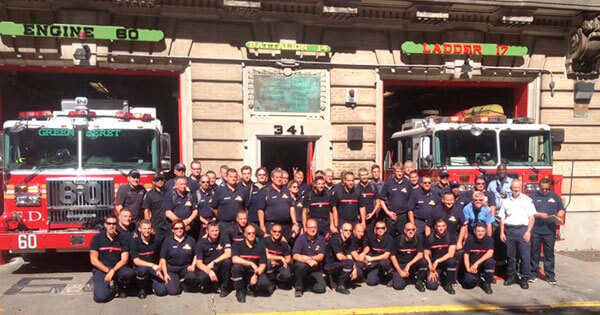 European Firefighters Visit Engine 60/Ladder 17