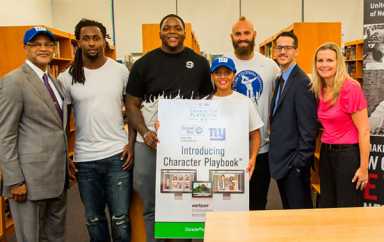United Way NYC, NY Giants Launch Character Playbook|United Way NYC, NY Giants Launch Character Playbook