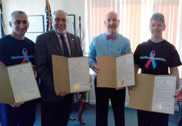 Benedetto Raises Male Breast Cancer Awareness