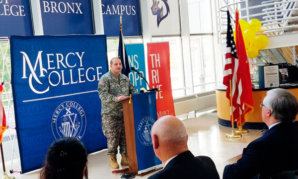 Mercy College unveils on-campus veteran center