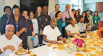Jacobi Rehab Unit Serves Thanksgiving Celebration