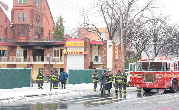 A fire at Williamsbridge motel is under investigation