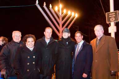 Menorah Lighting at Rudy Macina Peace Plaza