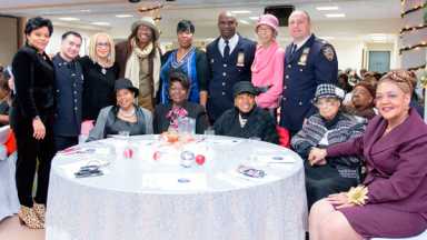 47th Precinct Serves Senior Luncheon
